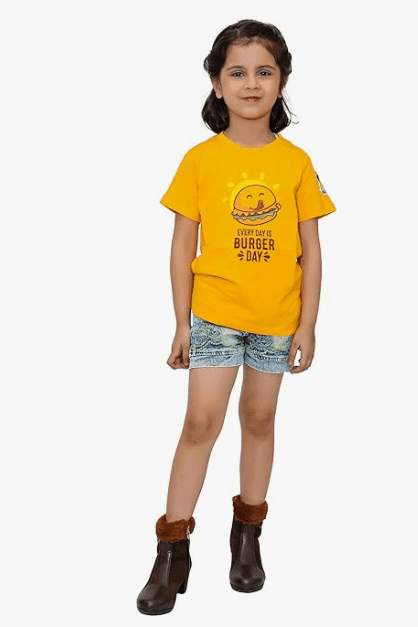 KUCHU Unisex Tshirt | Made of Super Combed Cotton-Modal Natural Fiber Better Than 100% Cotton| Soft & Breathable Fabric| Unique Digitally Printed Design |Vibrant Colour | Burger_Day view 3