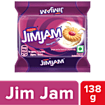 Britannia Jim Jam Cream Biscuit - Crunchy, Ready To Eat, 138 G