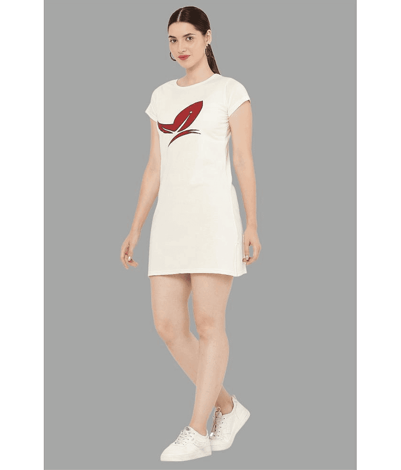 PREEGO - Multi Color Cotton Blend Women's Nightwear Night T-Shirt ( Pack of 2 ) view 2