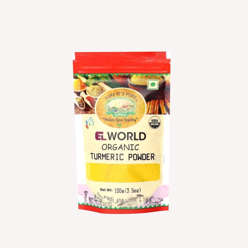 ELWORLD AGRO & ORGANIC FOOD PRODUCTS Combo Pack of Coriander Powder, Red Chilli Powder, Turmeric Powder & Cumin Whole (100 Gram Each) view 4