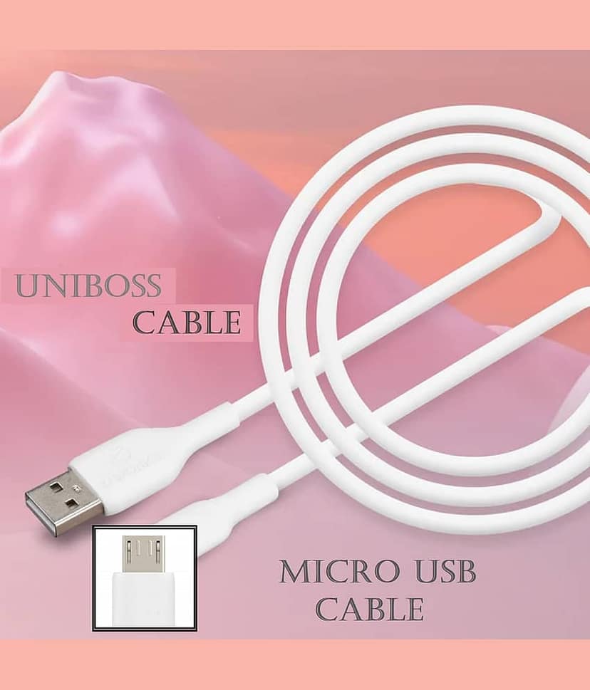 UniBoss Micro USB Fast Charging USB Cable, Micro USB Data Cable, Quick Fast Charging Cable, Charger Sync Cable, High Speed Transfer Android Smartphones V8 Cable view 2