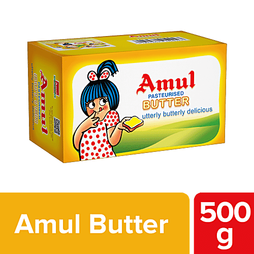 Amul Pasteurised Butter, 500 g Carton