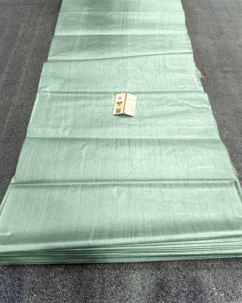Silkmark Certified Pure Tussar Silk Fabric Mint Green Color-9299