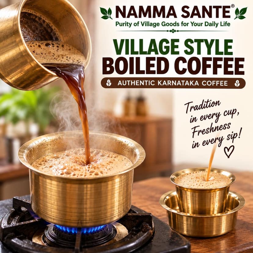 Village Style Boiled Coffee, Karnataka Village Coffee Powder view 3