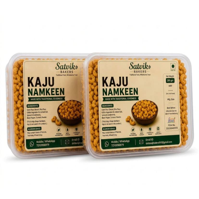 KAJU NAMKEEN PACK OF 2 - 400 gm view 2