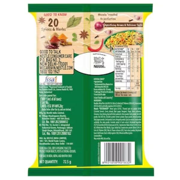 Maggi Masala Veg Atta Noodles 72.5 Gms view 3
