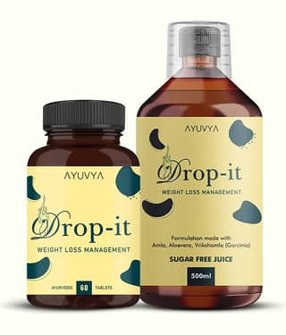 Ayuvya Drop It Juice & Drop It Tablet (Combo of 500ml Juice & 60 Capsule)