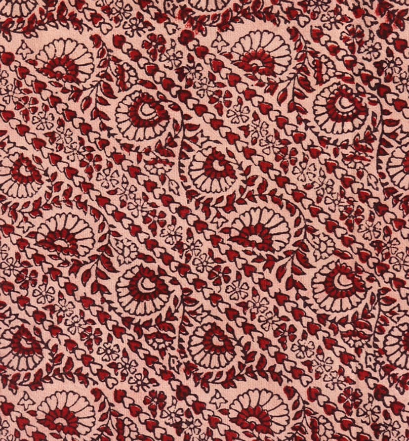 Hand Block Printed Bagh Cotton Double Bed Sheet view 7