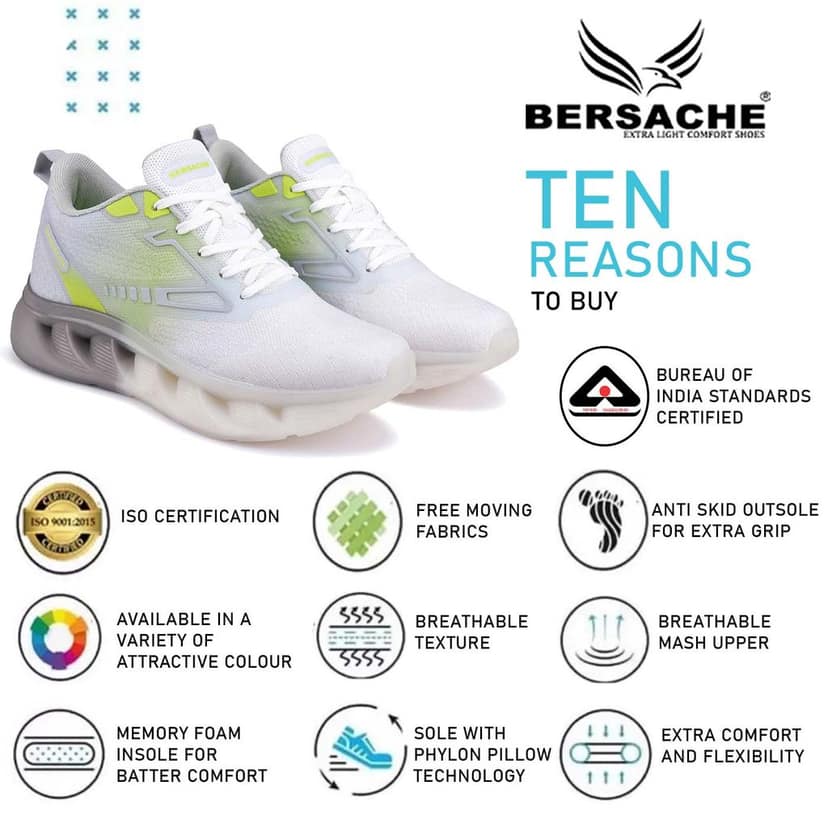 Bersache Premium Sports ,walking,Gym,cricket, Trending Running Shoes For Men's view 7