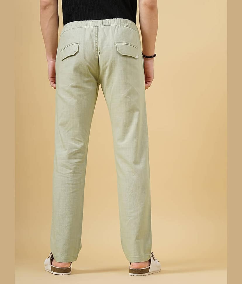 Paul Street Slim Flat Men's Chinos - Green ( Pack of 1 ) view 4