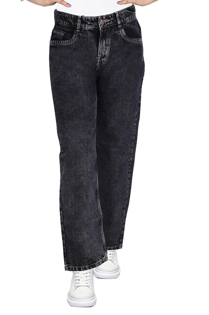 FINBEAT Jeans Pattern Straight Basic Belt Basic Bottom Jeans