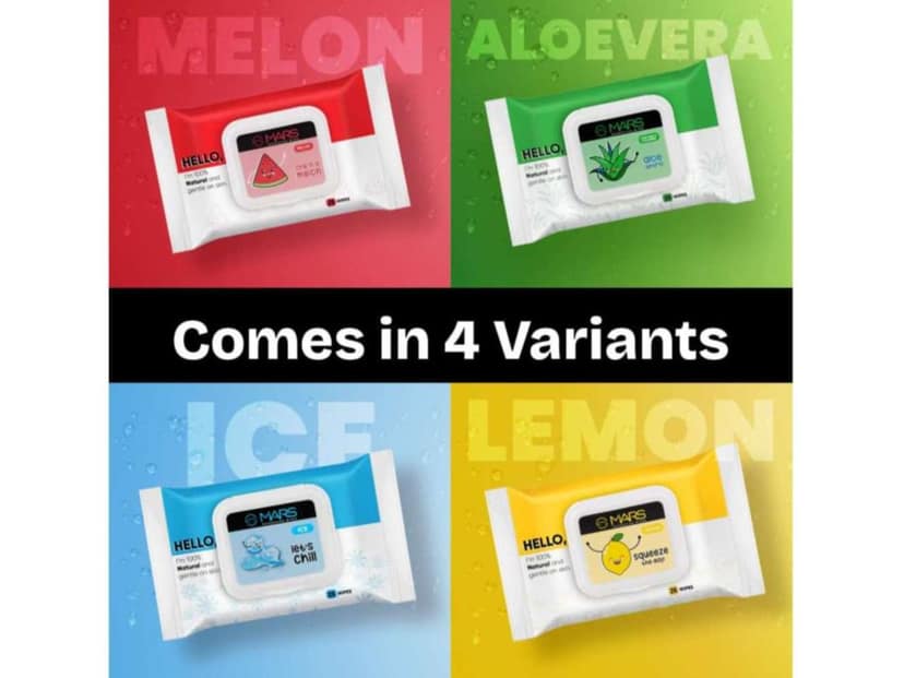 MARS Refreshing Wet Wipes for Face, Refreshing & Skin Hydration, Soothing for skin, pH Balance & Alcohol Free, Nourishing Facial Cleansing - LEMON view 5
