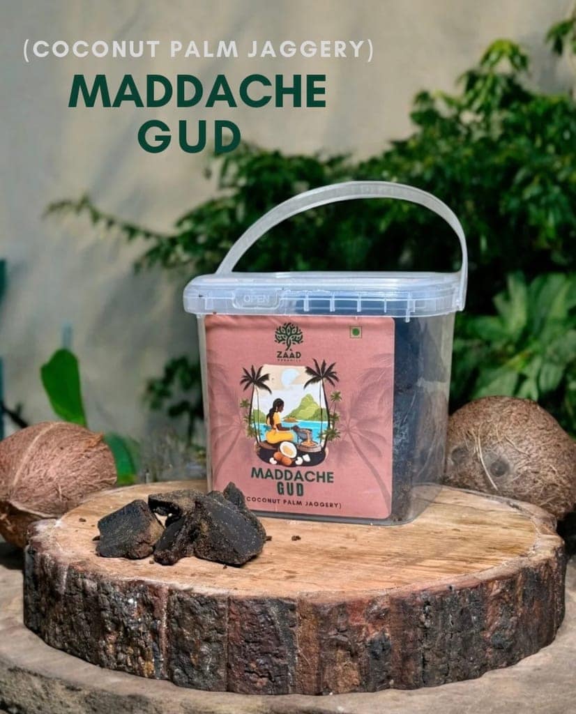 Coconut Jaggery | Coconut Palm Jaggery - 700 grms | Healthy Sugar Substitute | Natural Sweetneer | No Chemicals, No Additives| Maddache Gud | Traditional Goan Sweetener | ZAAD ORGANICS