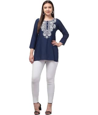 Rayon Short Kurti For Women (Pack of 1)