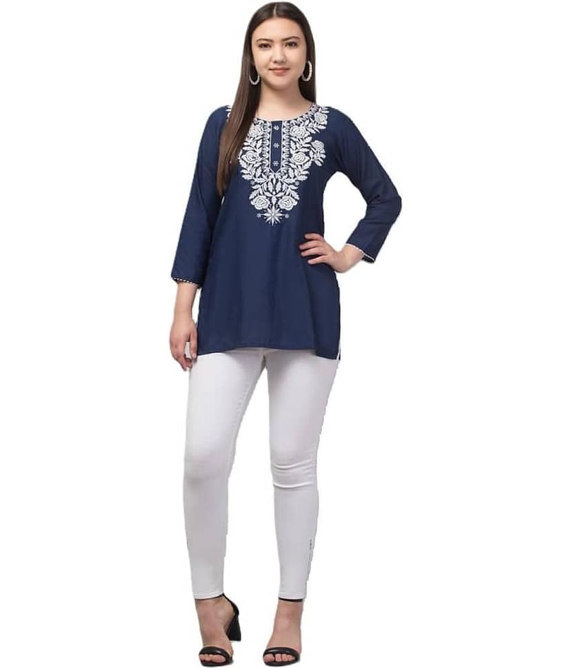 Rayon Short Kurti For Women (Pack of 1)