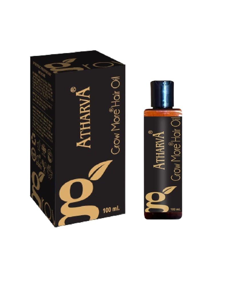 ATHARVA Grow More Hair Oil ( Strength to Hair , Eliminate Dandruff, Reduces Hair Fall, Promotes Hair Growth, Shiny & Smooths Hair )