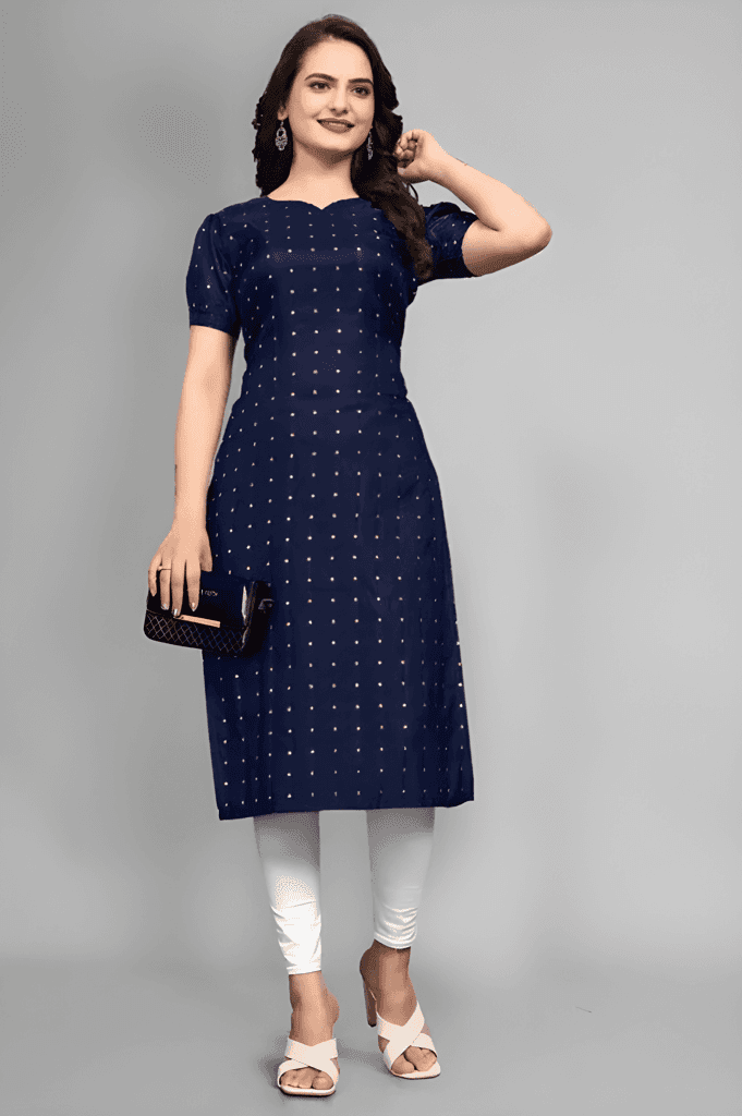 Stylish Women Kurti with Attractive Design, Latest Indian Ethnic Fashion, Elegant Everyday Wear for Office, College and Special Occasions view 4