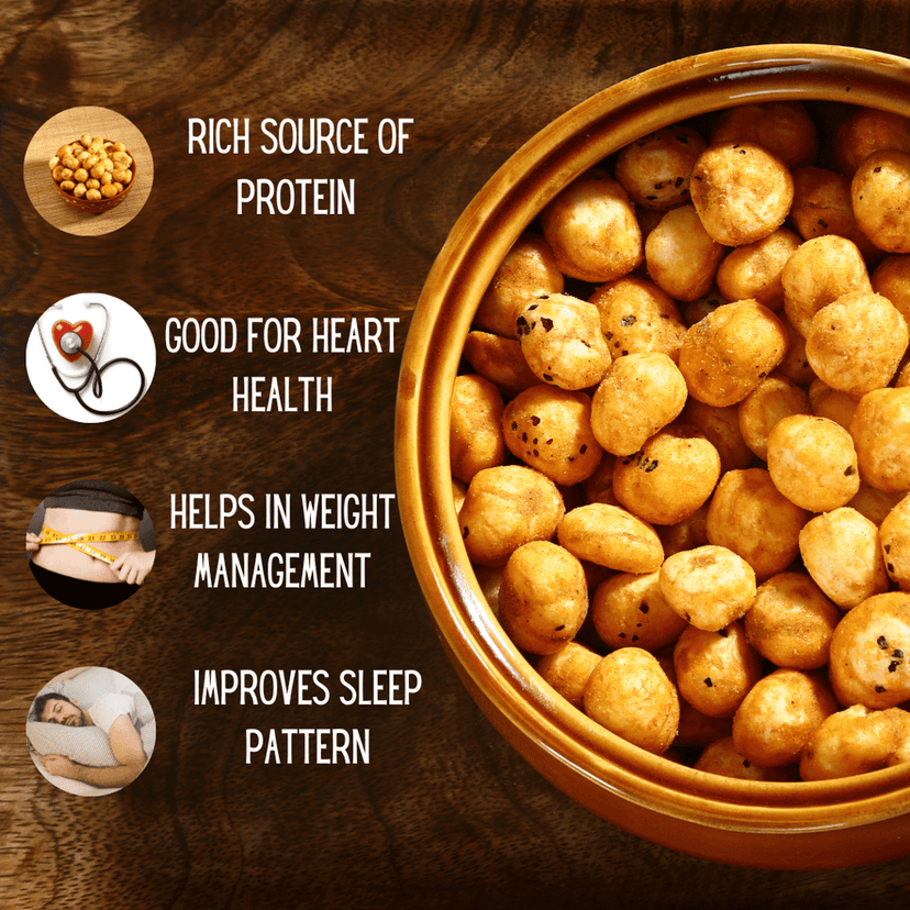 Roasted Makhana Black Pepper And Rock Salt view 2