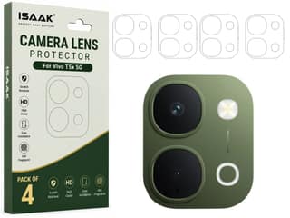ISAAK Back Camera Lens Protector compatible for Vivo T5x 5G (Pack of 4)