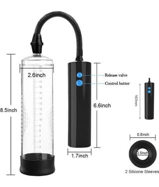 PREMIUM QUALITY CHARGEABLE AUTOMATIC FULL POWER PENIS ENLARGEMENT PUMP FOR MEN BY NAUGHTY WORLD