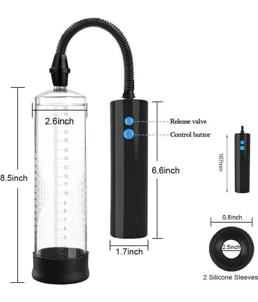 PREMIUM QUALITY CHARGEABLE AUTOMATIC FULL POWER PENIS ENLARGEMENT PUMP FOR MEN BY NAUGHTY WORLD