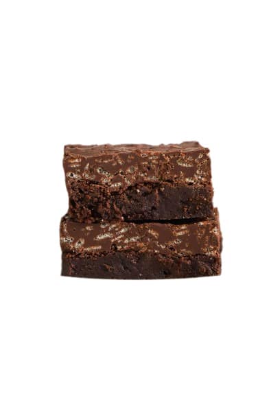 Chocolate Fudge Brownie With Caramel Brownie 2 Pcs