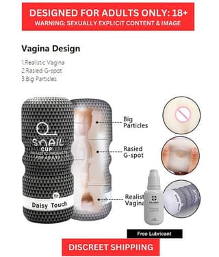 KNIGHTRIDERS SNAIL CUP MALE MASTURBATOR REALSTIC POCKET PUSSY FOR MEN