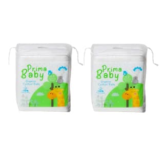 PrimaBaby Cotton Squares, Soft & Gentle, Chemical Free, 60 Pieces Pack of 2 | Chemical-free Extra thick cotton squares, Highly absorbent, dermatologically safe for delicate baby skin, 100% natural Cotton PrimaBaby Cotton Squares, Soft & Gentle, Chemical