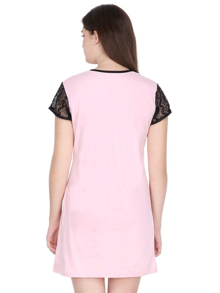 Klamotten Women's Cotton Sleepshirt S06Rb view 4