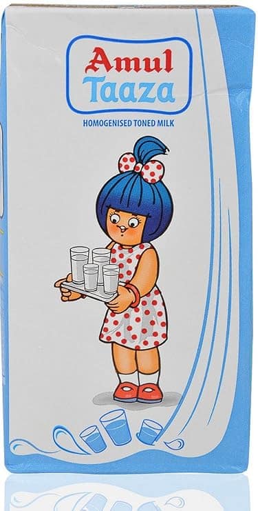 Amul Taaza Homogenised Toned Milk - 500 ml