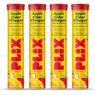 Fitness Journey - Apple Cider Vinegar Effervescent pack of 4 tubes__1 Month__60 Tablets