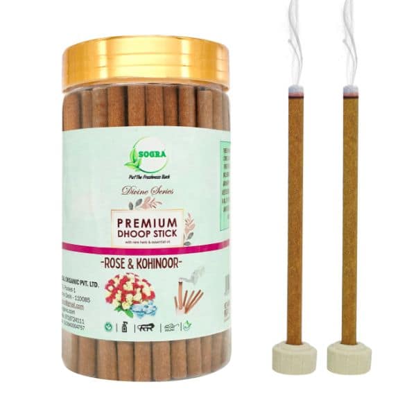 Sogra Exclusive Premium Rose And Kohinoor Fragrances Dhoop Stick 160 Gms (Pack Of 1) view 2