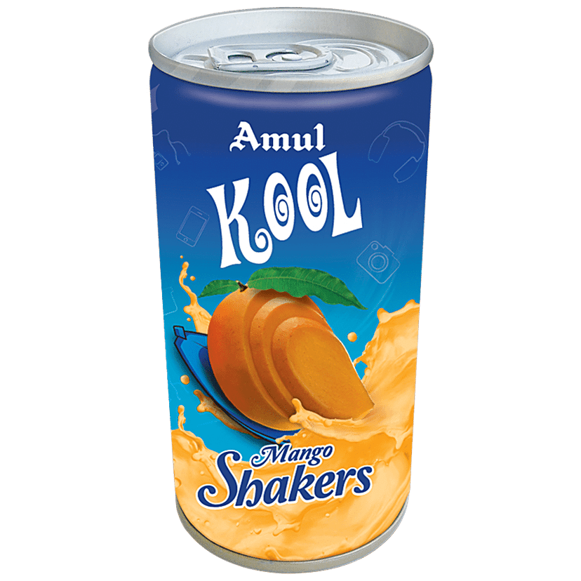 Amul Kool Milkshake - Mango, 200 Ml Can