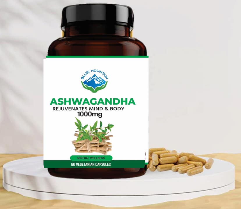 BLUE MOUNTAIN Ashwagandha Capsule, 60 Capsule