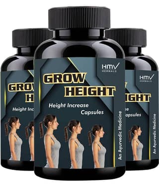 Hmv Herbals Grow Height Herbal Height Growth Capsule 90 No.S Pack of 3