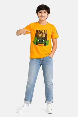 KUCHU Unisex Tshirt | Made of Super Combed Cotton-Modal Natural Fiber Better Than 100% Cotton| Soft & Breathable Fabric| Unique Digitally Printed Design |Vibrant Colour | Jungle Safari