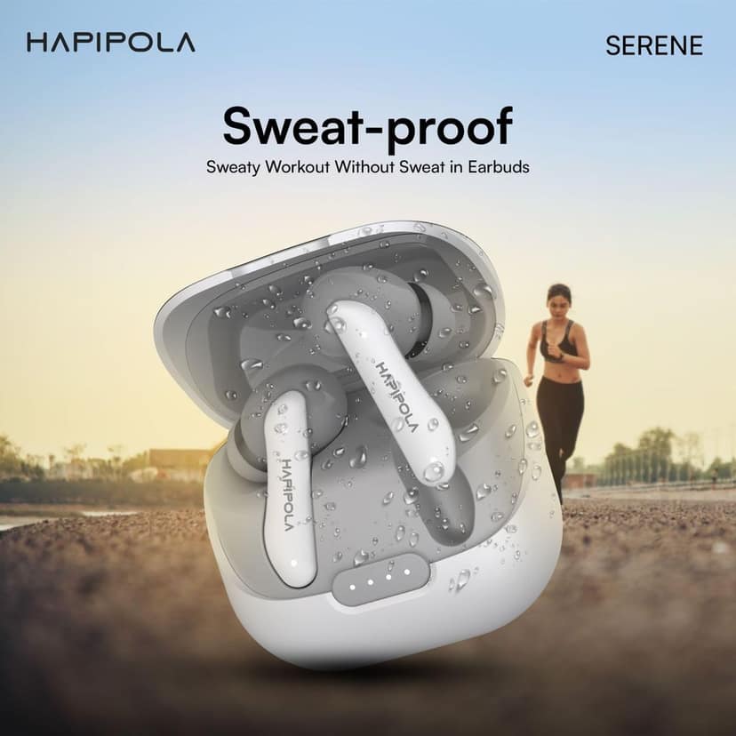 HAPIPOLA SERENE (ANC) in Ear Wireless ANC Earbuds (TWS), Massive 40Hrs Playtime with Speed Charge, Customizable Bass view 5