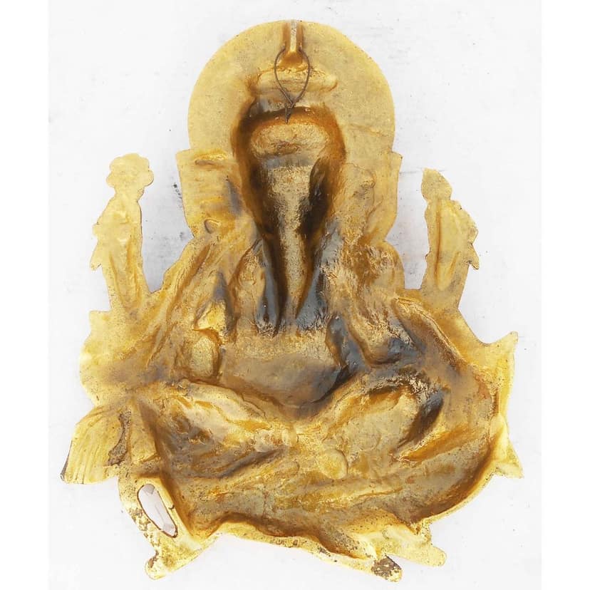 Aluminium Showpiece Chuha Ganesh Hanging (ASMAS340 G) view 3
