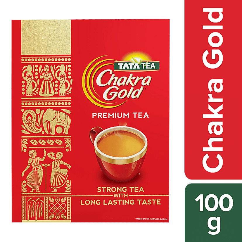 Tata Tea Chakra Gold, Strong Tea With Long Lasting Taste - Black Tea, 100 g