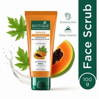 BIOTIQUE PAPAYA FACE SCRUB 100G