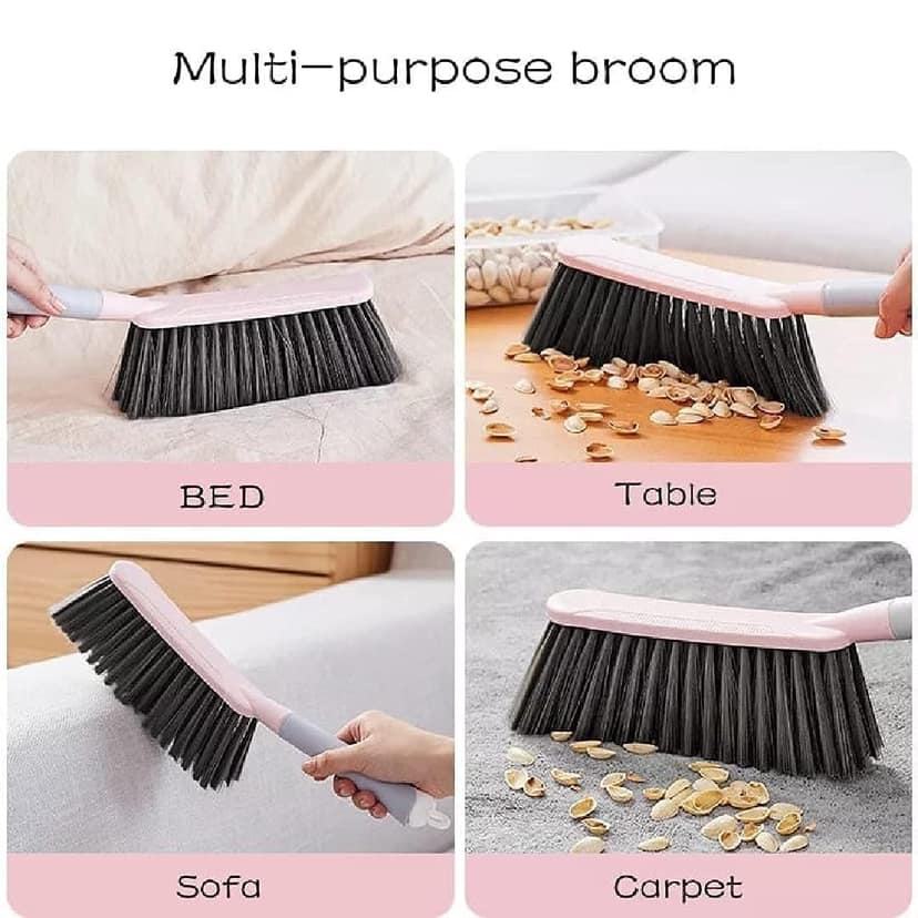 BREEPREE Long Handle Carpet and Upholstery Dust Cleaning Brush Multicolour view 2
