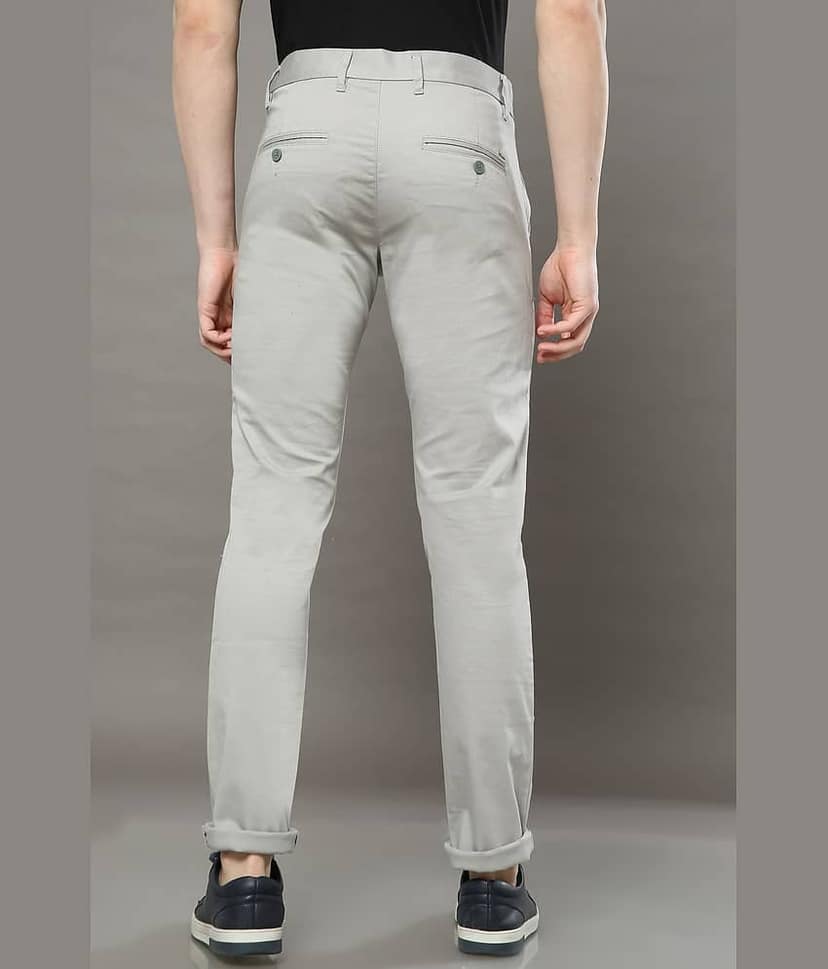 Cool Colors Light Grey Slim Chinos ( Pack of 1 ) view 4