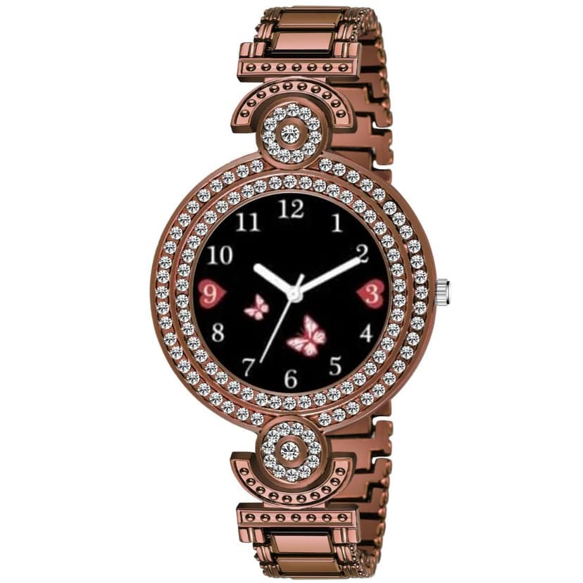 Bolun Black Three Bty Dial Brown BD Girls and Women Watch view 2