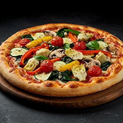 Rustic Veggie Pizza