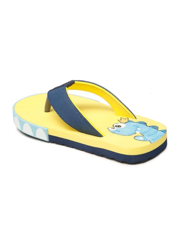 Premium Dino V-Shape Flip-flops - Yellow (Unisex) view 6