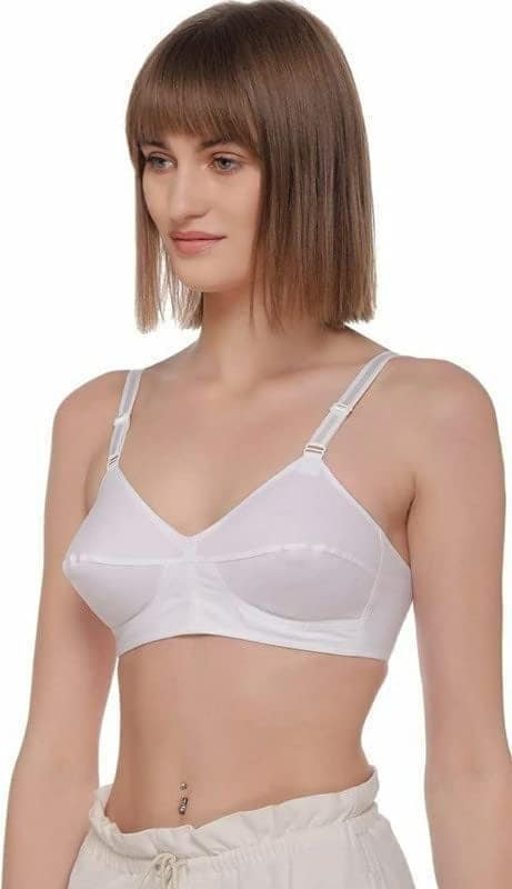 FASHION BONES Pure Cotton Non Padded Wire Free Dailywear Bra in Combo Pack of 2 view 6