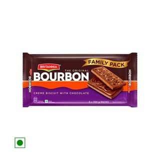 Britannia The Original Bourbon Creme Biscuit - Buy 4 Get 1 Free