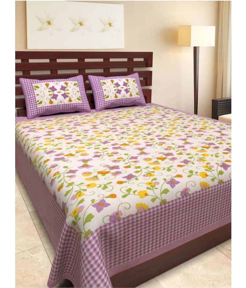 Bombay Spreads Cotton 1 Bedsheet with 2 Pillow Covers ( x )