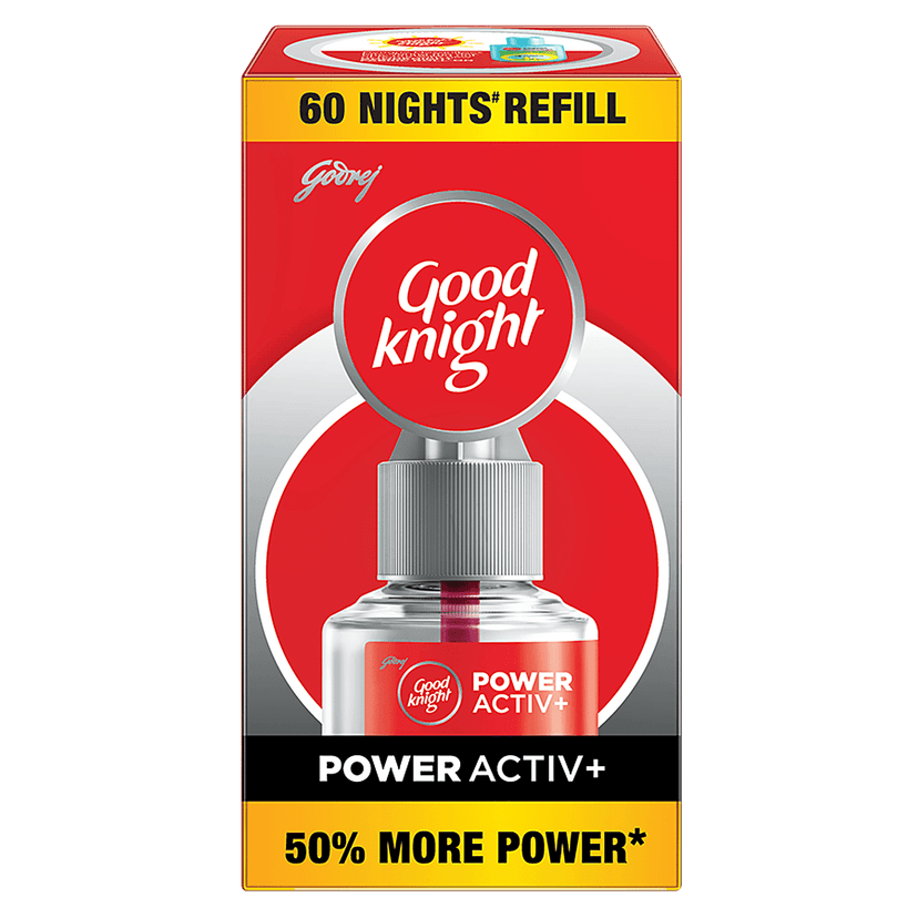 Good Knight Power Activ+ Liquid Vapourizer, Mosquito Repellent 60 Nights Jumbo Refill, 45Ml Jumbo Refill view 2