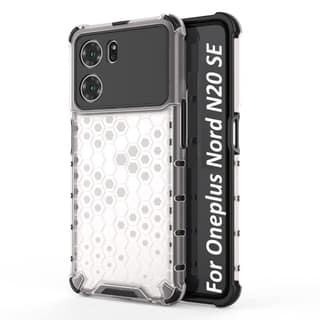 Faircost for Oneplus Nord N20 SE Hybrid Shockproof Back Cover Hard Outside Soft Inside- (Polycabonate::Transparent)